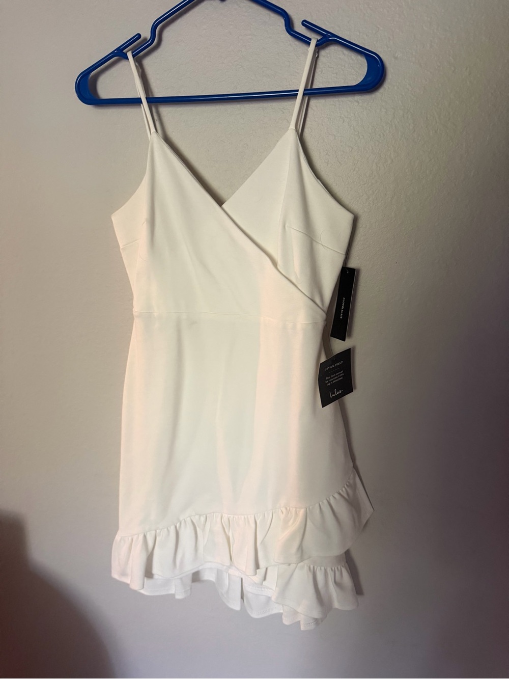 Lulu’s White Ruffle Dress - Picture 3 of 6